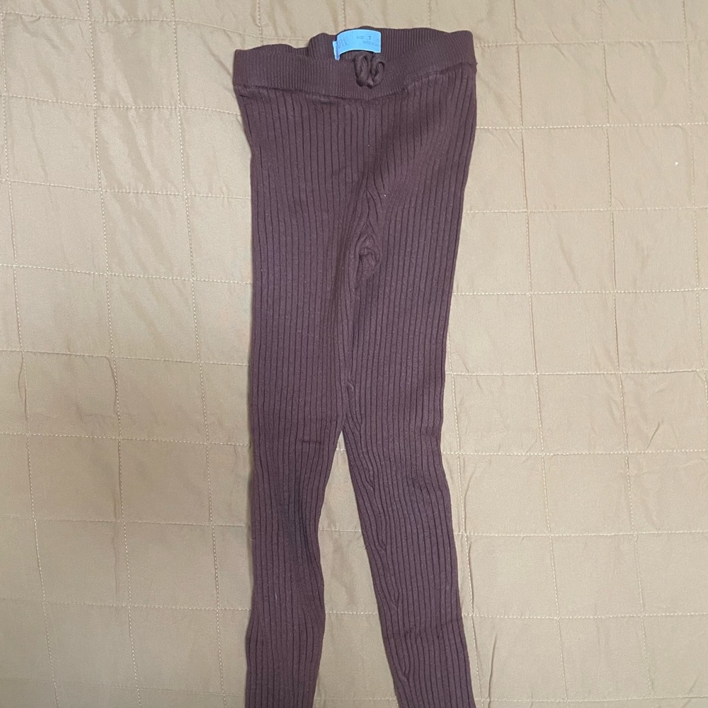 Zara Brown leggings Girls